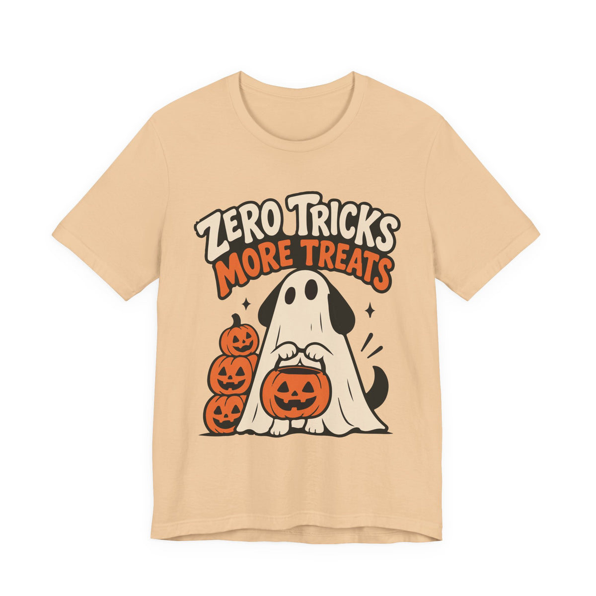 Zero Tricks, More Treats Halloween Dog T-shirt