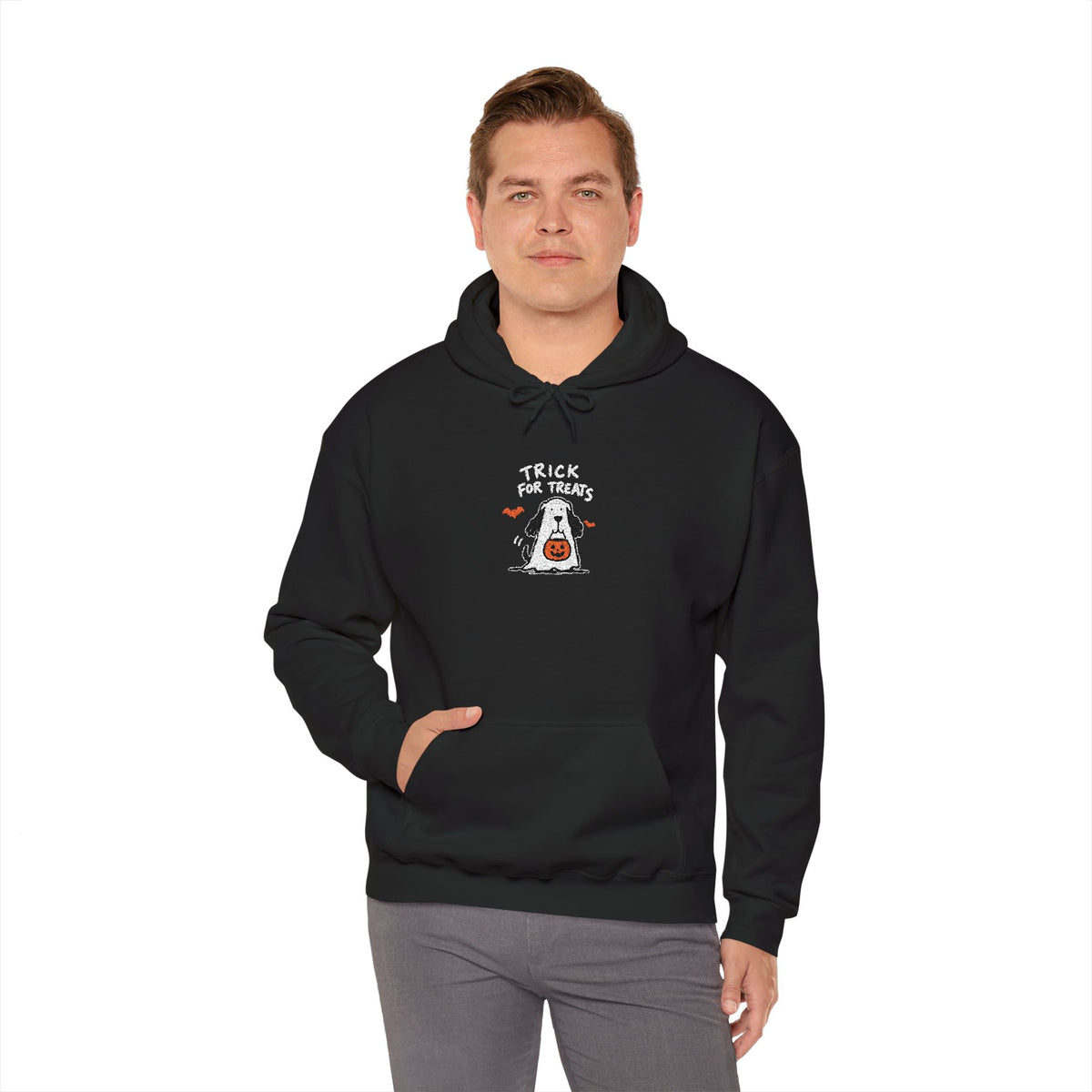 Hoodie - "Trick or Treat" Ghost Halloween Hooded Sweatshirt