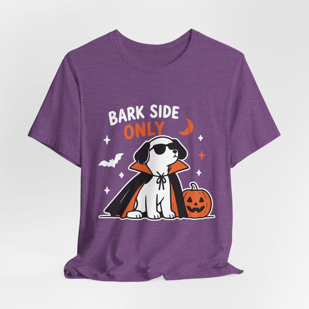 Halloween Dog T‑Shirt — "Bark Side Only" Vampire Puppy Tee