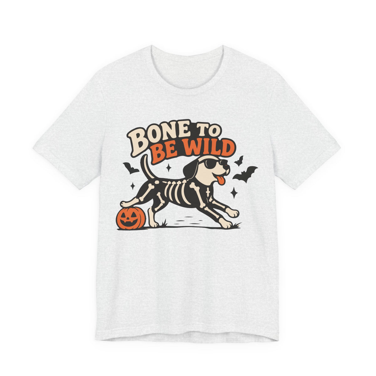 BONE TO BE WILD Halloween Dog T‑Shirt