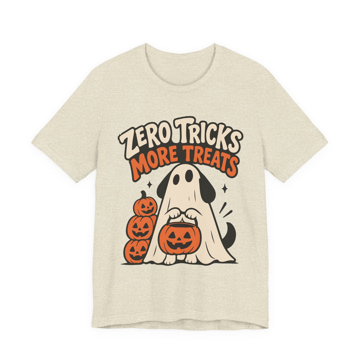 Zero Tricks, More Treats Halloween Dog T-shirt