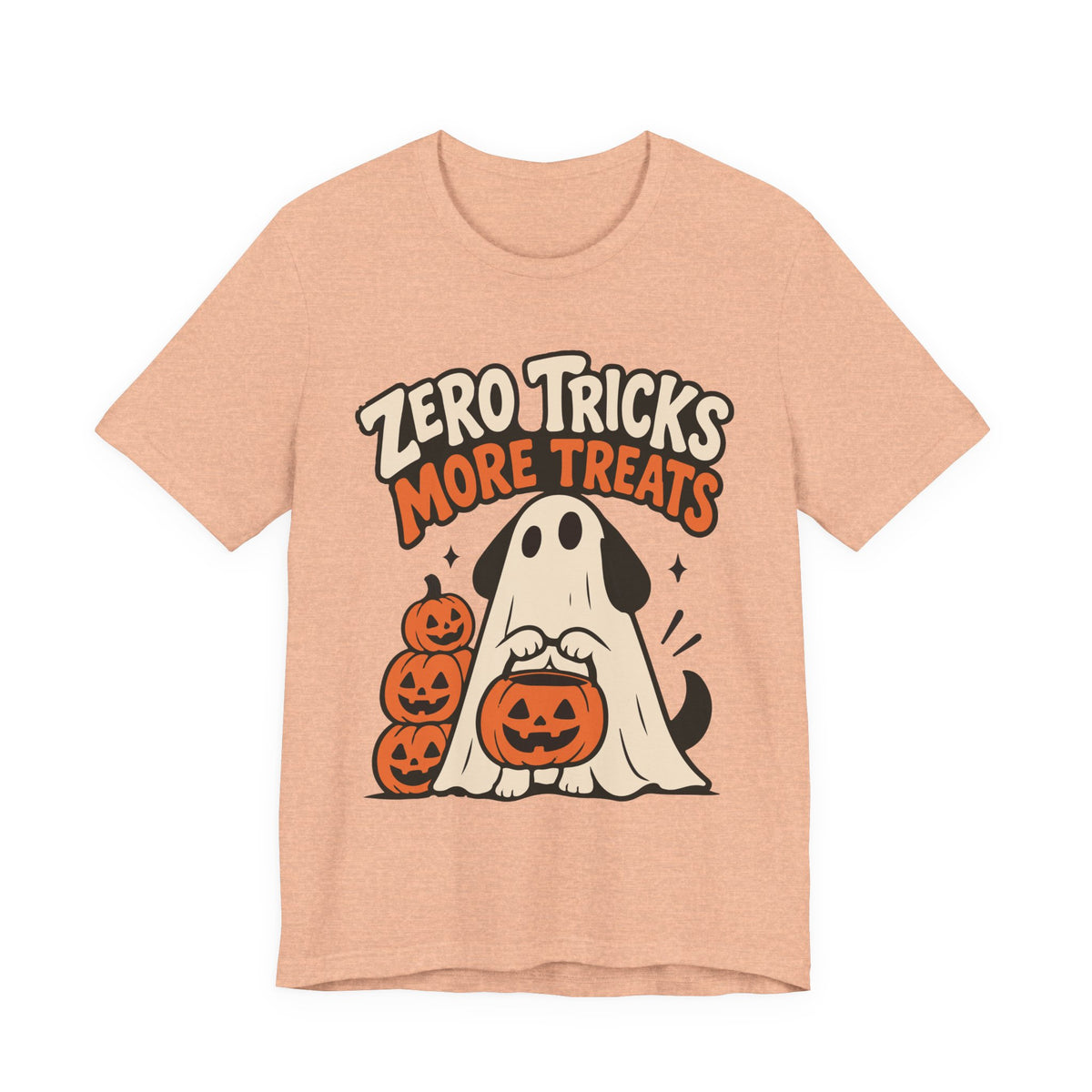Zero Tricks, More Treats Halloween Dog T-shirt