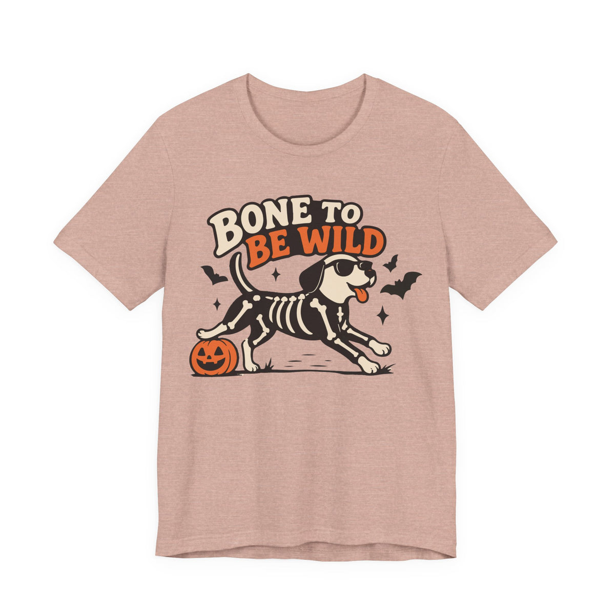 BONE TO BE WILD Halloween Dog T‑Shirt