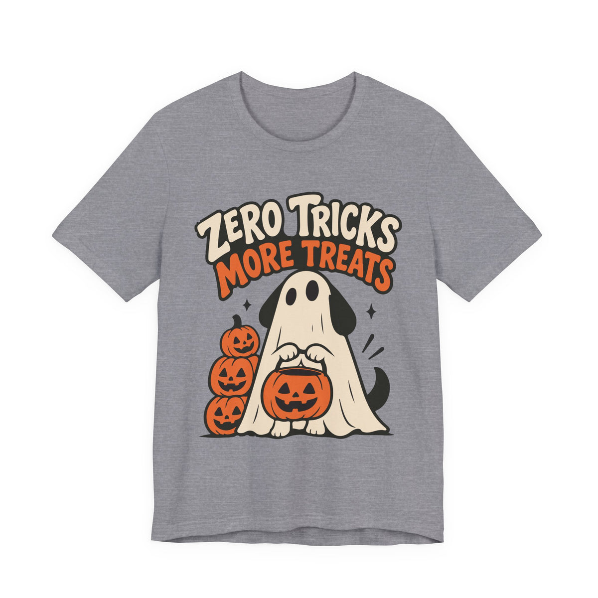 Zero Tricks, More Treats Halloween Dog T-shirt