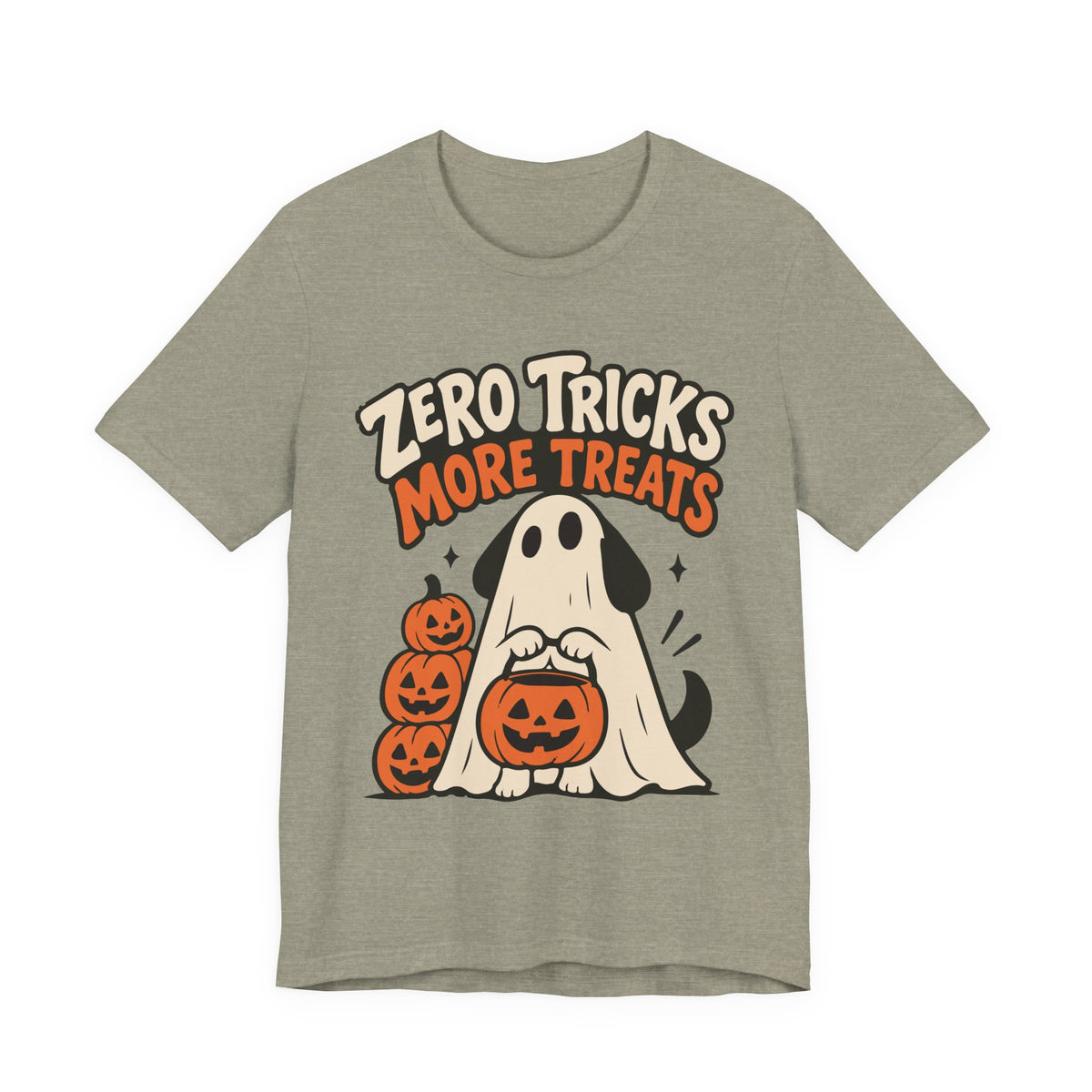 Zero Tricks, More Treats Halloween Dog T-shirt