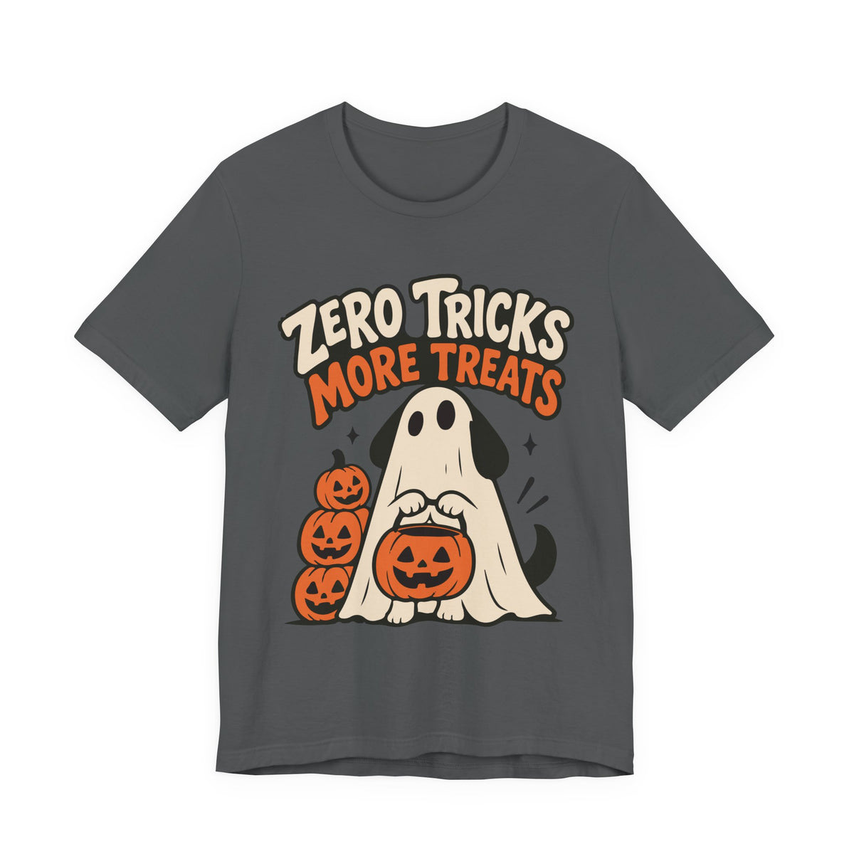 Zero Tricks, More Treats Halloween Dog T-shirt