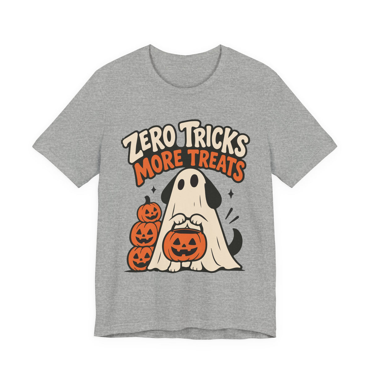 Zero Tricks, More Treats Halloween Dog T-shirt