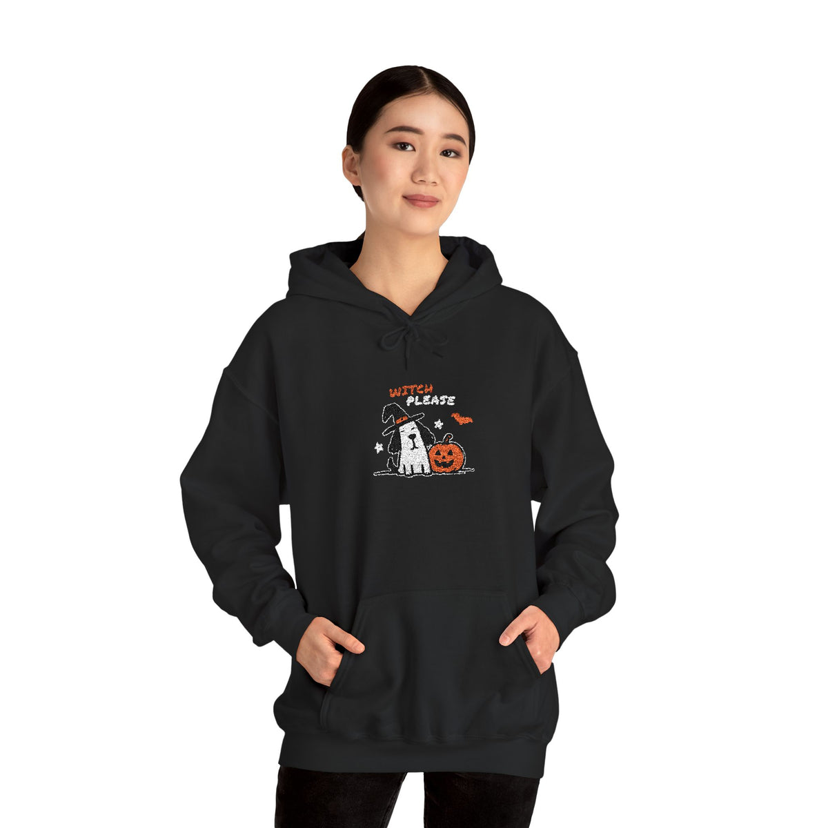 Halloween Ghost Pumpkin Hoodie – Cute Spooky Night Graphic Sweatshirt