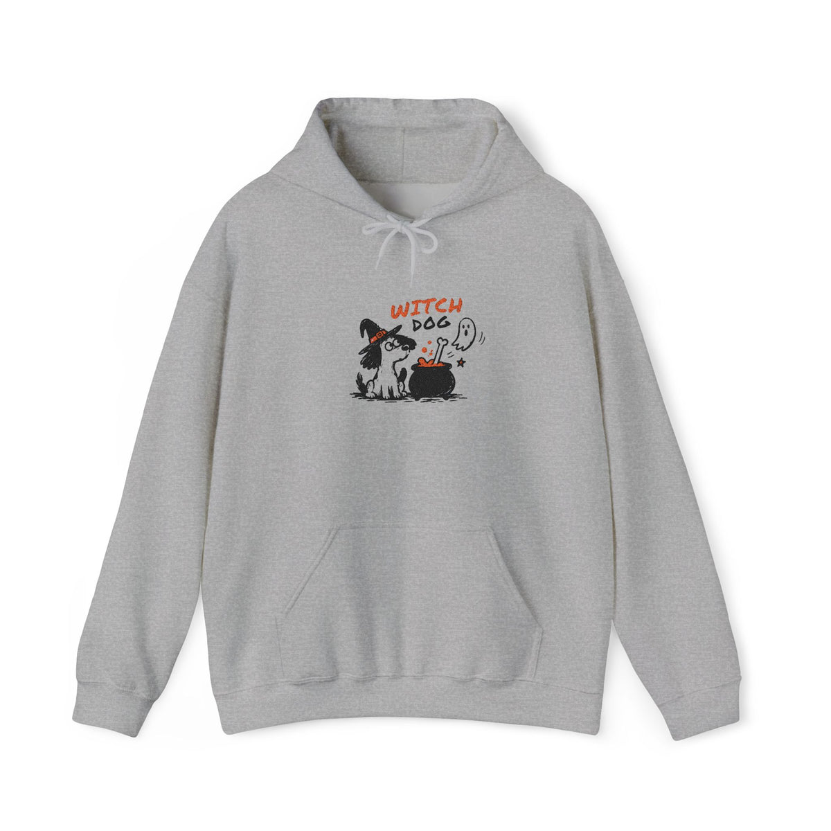 Witch Dog Hoodie — Cute Halloween Dog Witch Graphic Sweatshirt