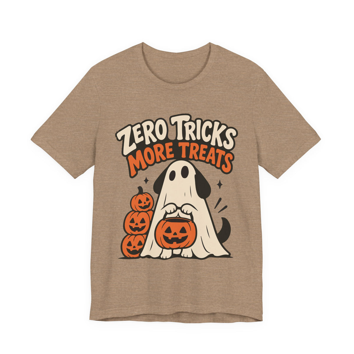 Zero Tricks, More Treats Halloween Dog T-shirt
