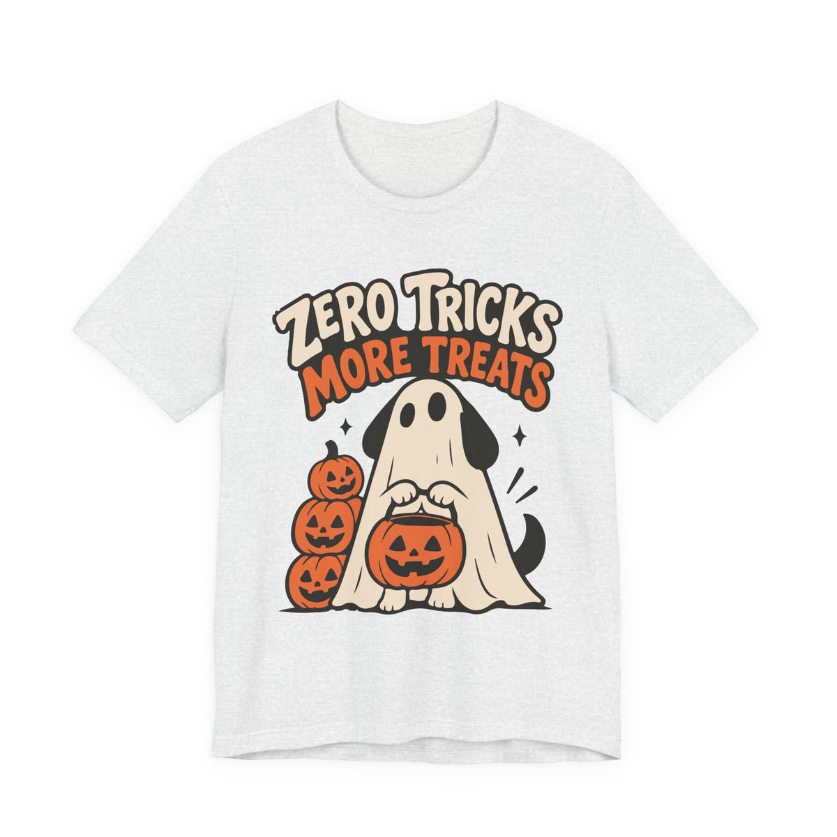 Zero Tricks, More Treats Halloween Dog T-shirt